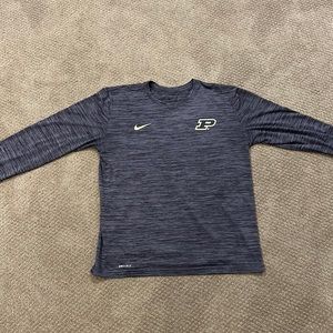 Gray Nike Purdue Boilermakers athletic shirt - EUC